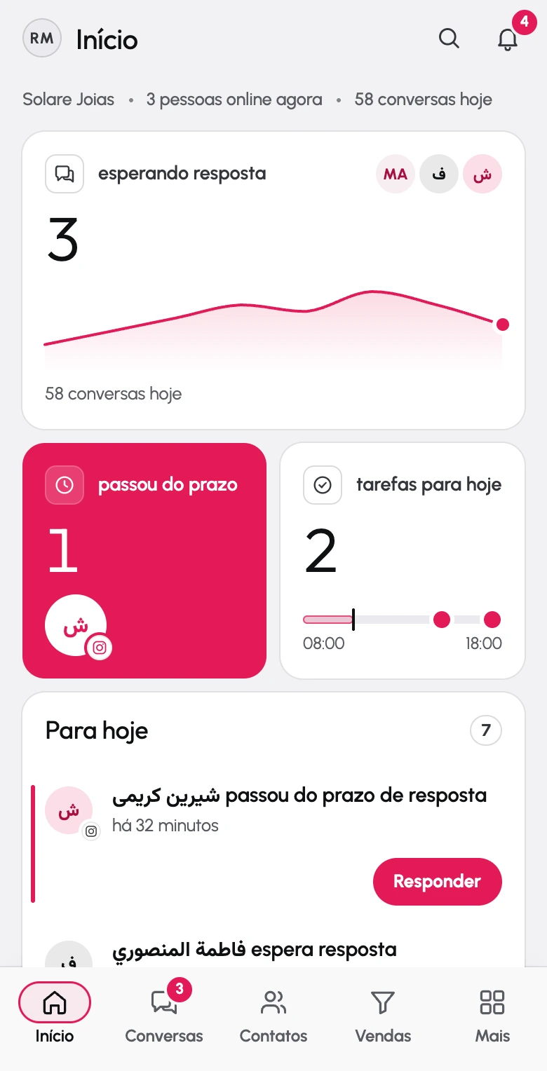 NUVEN CRM: Atendimento e vendas